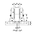 Cold Rolled Steel Plate Hydraulic Hinge | Half Overlay | NTF-D16-2