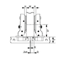Cold Rolled Steel Plate Hydraulic Hinge | Half Overlay | NTF-D18-2