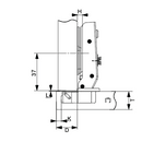 Cold Rolled Steel Plate Hydraulic Hinge | Full Overlay | NTF-D26-2