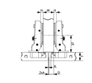 Cold Rolled Steel Plate Hydraulic Hinge | Half Overlay | NTF-D26-2