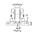 Cold Rolled Steel Plate Hydraulic Hinge | Half Overlay | NTF-D28-2
