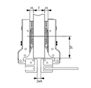 Aluminum Frame Hinge | Half Overlay | NTF-D20-2