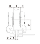 Aluminum Frame Hinge | Half Overlay | NTF-D21-2