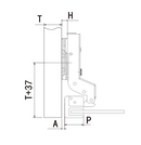 Aluminum Frame Hinge | Insert | NTF-D21-2