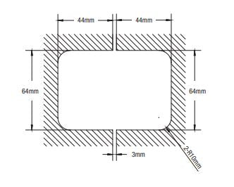 180 Degree Glass to Glass Shower Hinge Brushed Brass