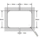 180 Degree Glass to Glass Shower Hinge Matte Black - 0