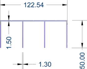 Top Track Triple 6m - Wardrobe sliding door track - Imperial Glass and Timber