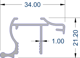 Wardrobe Grip Style 5.5m - Imperial Glass and Timber
