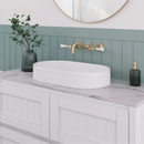 Imperial Fluted Wash Basin | Matte White | 570MM-5