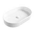 Imperial Fluted Wash Basin | Matte White | 570MM-4