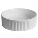 Imperial Fluted Wash Basin | Matte White | 410MM-2