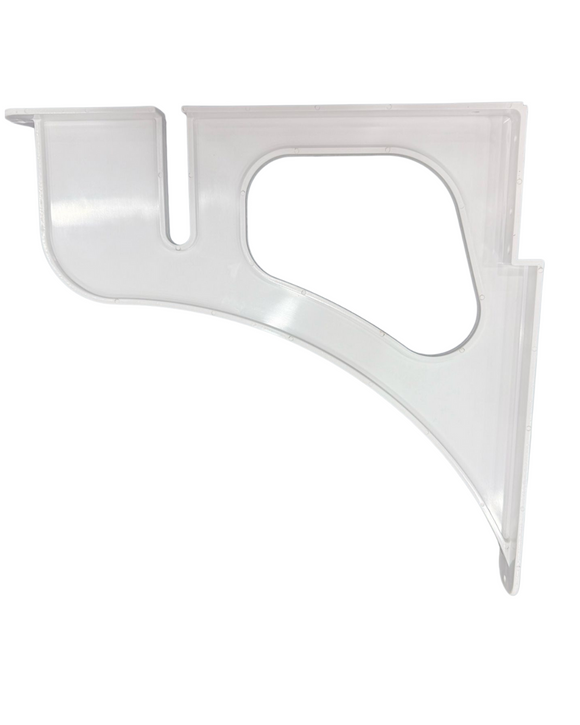 Wardrobe Shelf Bracket | White