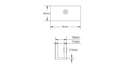 Square No Drill Clamp Matte Black-2