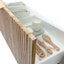 Vanity 600mm - Wall Hung - Cove Fluted Feature in Oak finish-11