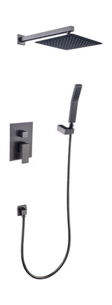 Imperial Shower Set Square | Gunmetal Grey