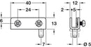 Simplex-Inset Glass Door Hinge | Black-6