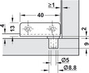 Simplex-Inset Glass Door Hinge | Black-4