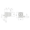 Lock for Sliding Door Rail System-5