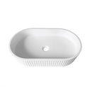 Imperial Fluted Wash Basin | Matte White | 570MM-1