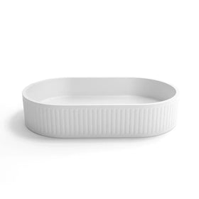 Imperial Fluted Wash Basin | Matte White | 570MM - 0