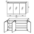 Pencil-Edged Shaving Cabinet 1000x750mm - Imperial Glass and Timber