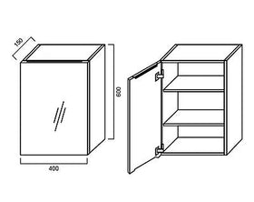 Pencil-Edged Shaving Cabinet 400x600mm - Imperial Glass and Timber