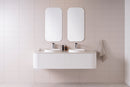 Ultra White Wall Hung Vanity V-Groove-1