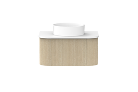Coastal Oak Wall Hung Vanity - 0